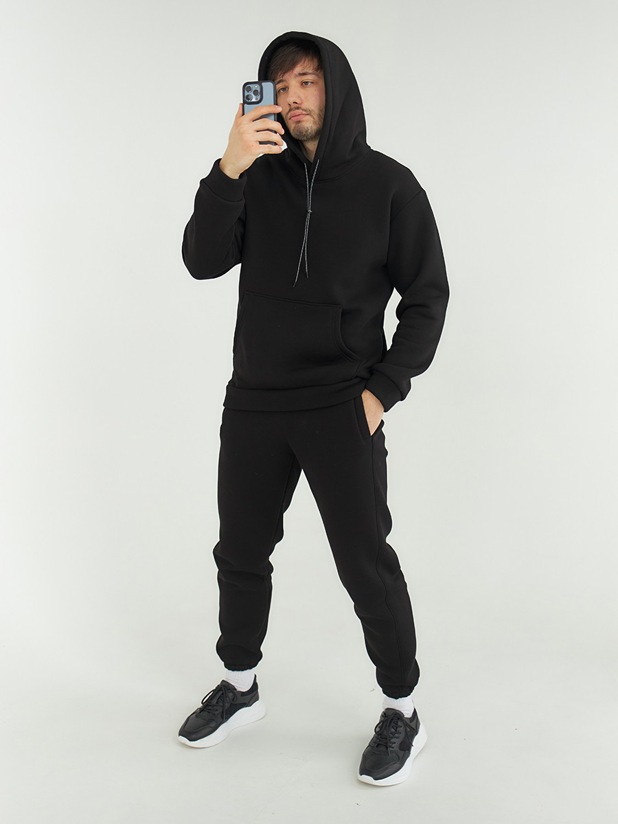 Утеплённый спортивный костюм мужской черный База от бренда Тур TURWEAR - Фото 1
