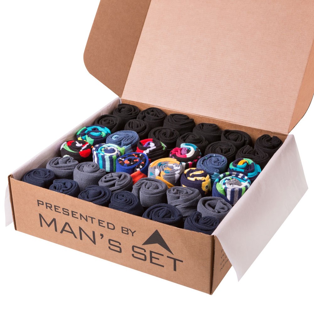 Річний комплект чоловічих шкарпеток Socks Color, 36 пар MansSet