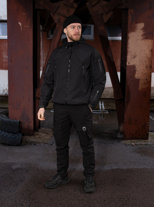 Куртка вітровка BEZET STALKER чорний - Фото 31