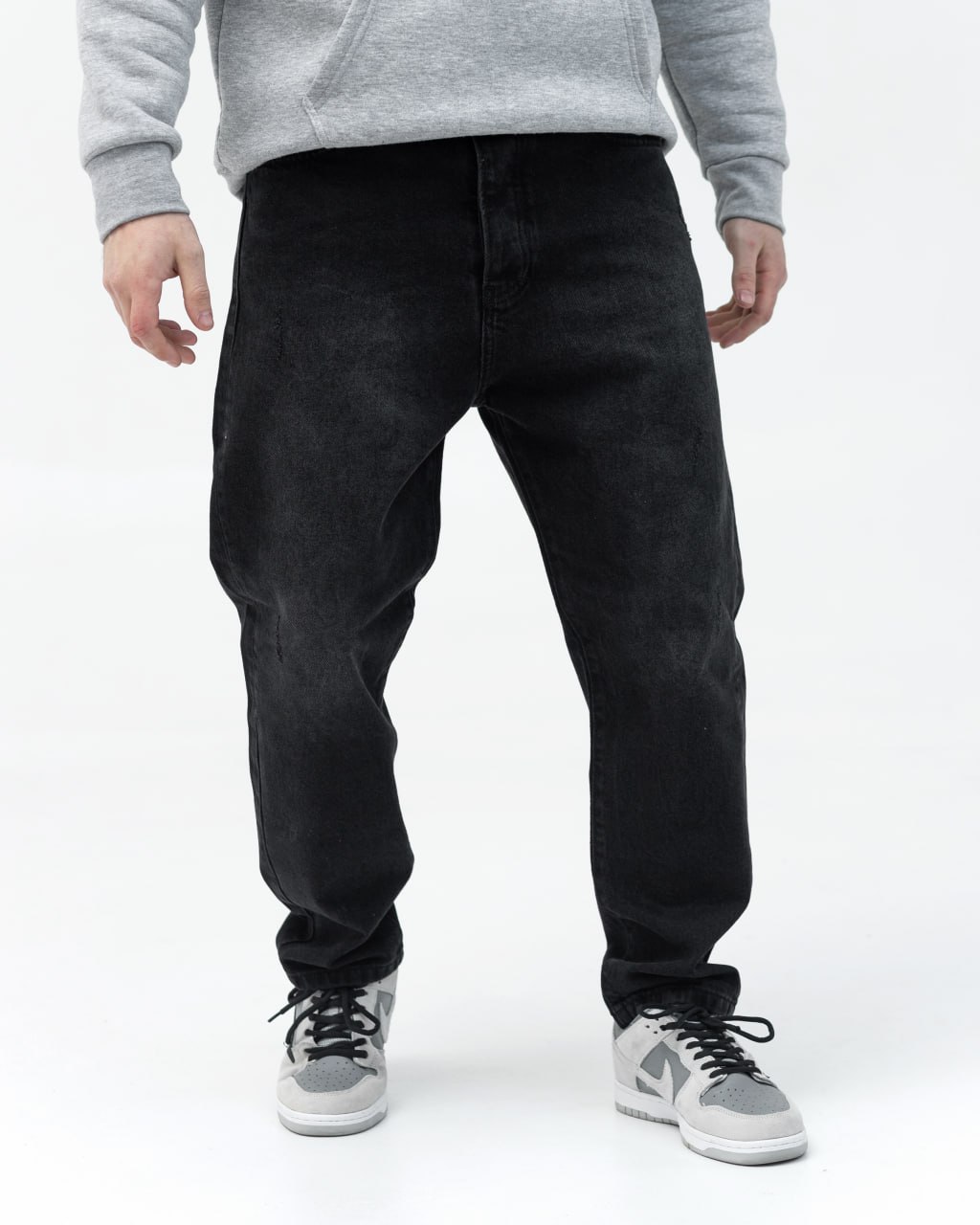 Чорні базові широкі джинси BEZET - Фото 1