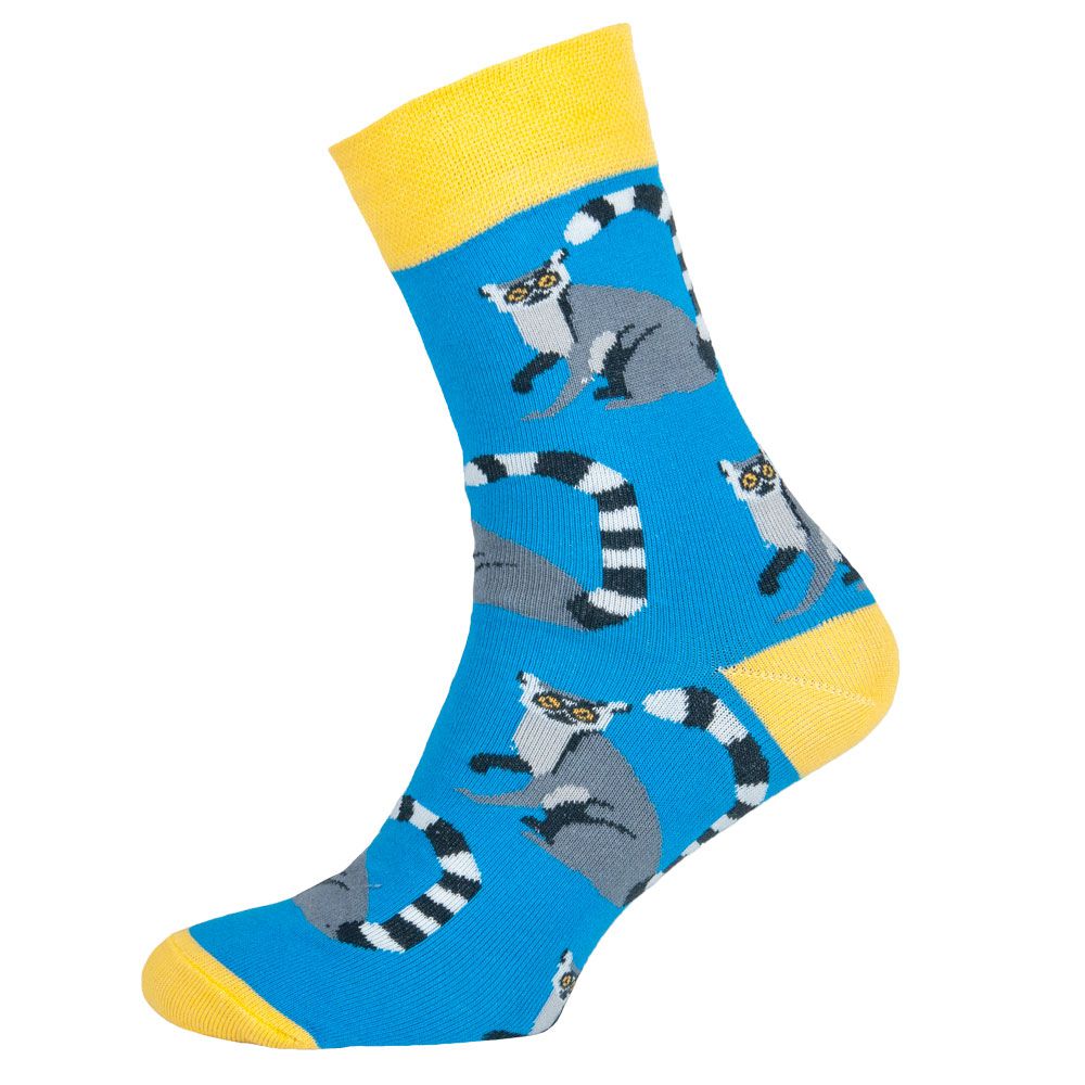 Шкарпетки чоловічі кольорові з бавовни, блакитний Єнот MansSet