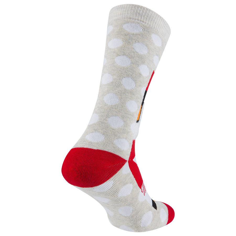 Шкарпетки новорічні унісекс, пінгвін на сірому MansSet - Фото 1