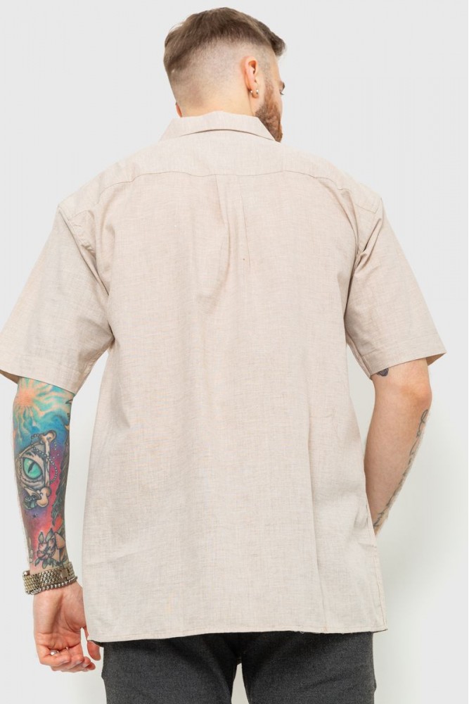 Мужская рубашка на молнии цвета капучино We Feel - Фото 1