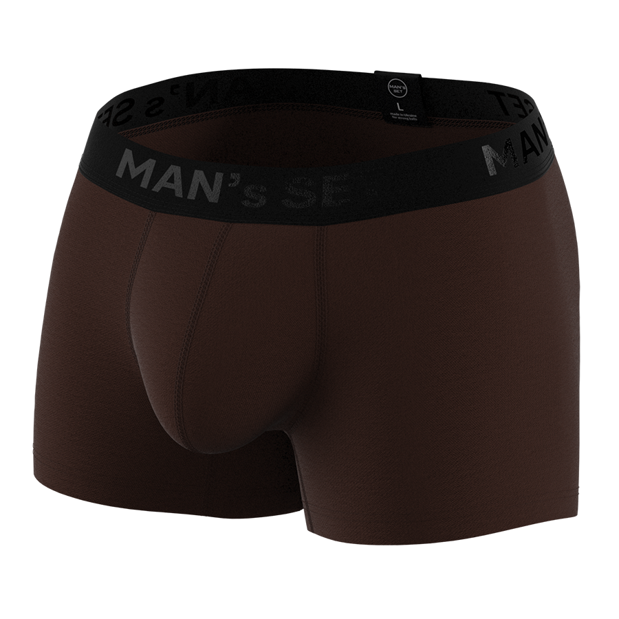Чоловічі анатомічні боксери, Intimate 2.0 Black Series, коричневий MansSet - Фото 1