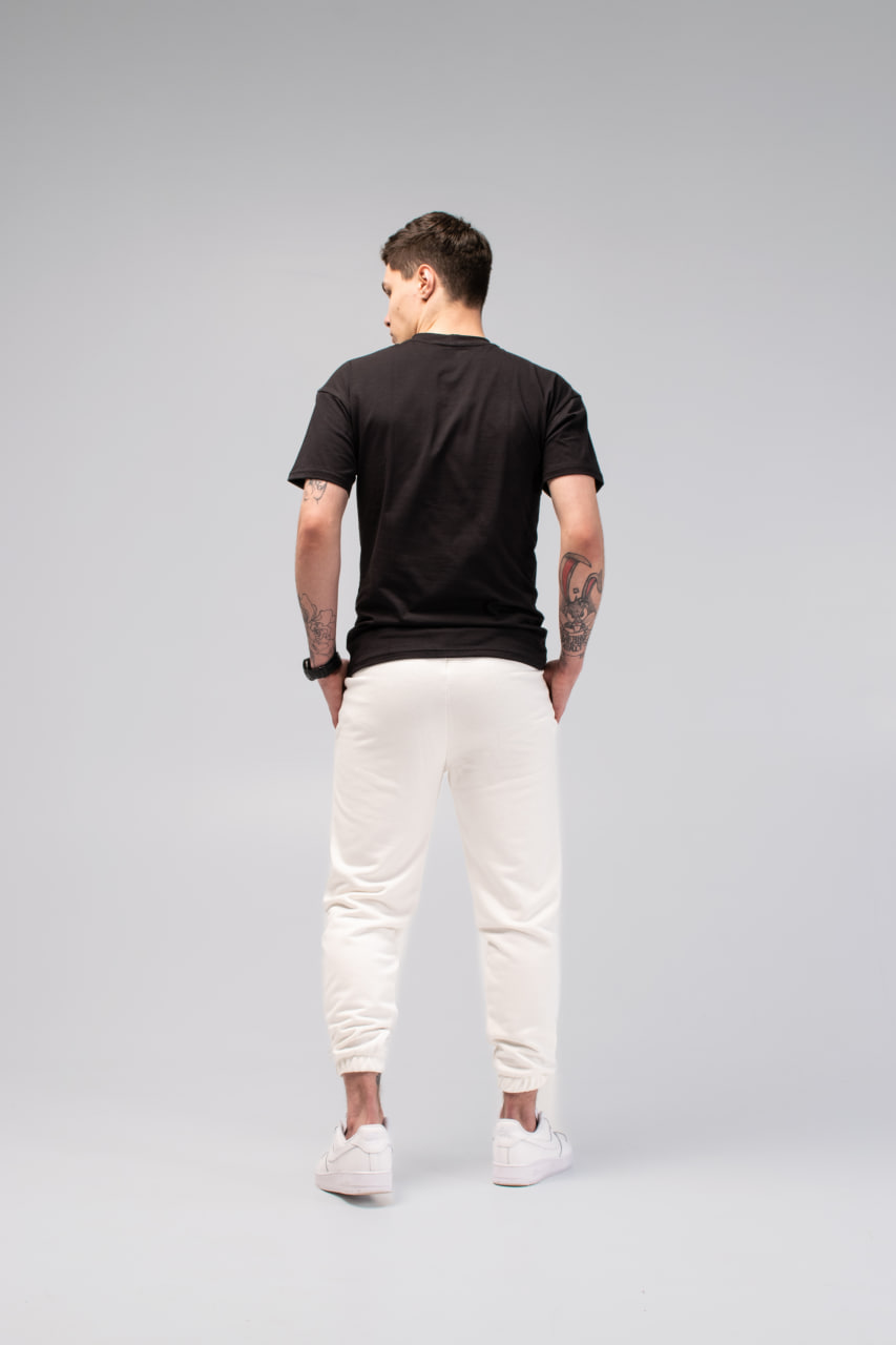 Чоловічі трикотажні спортивні штани Reload Seam білі  - Фото 1