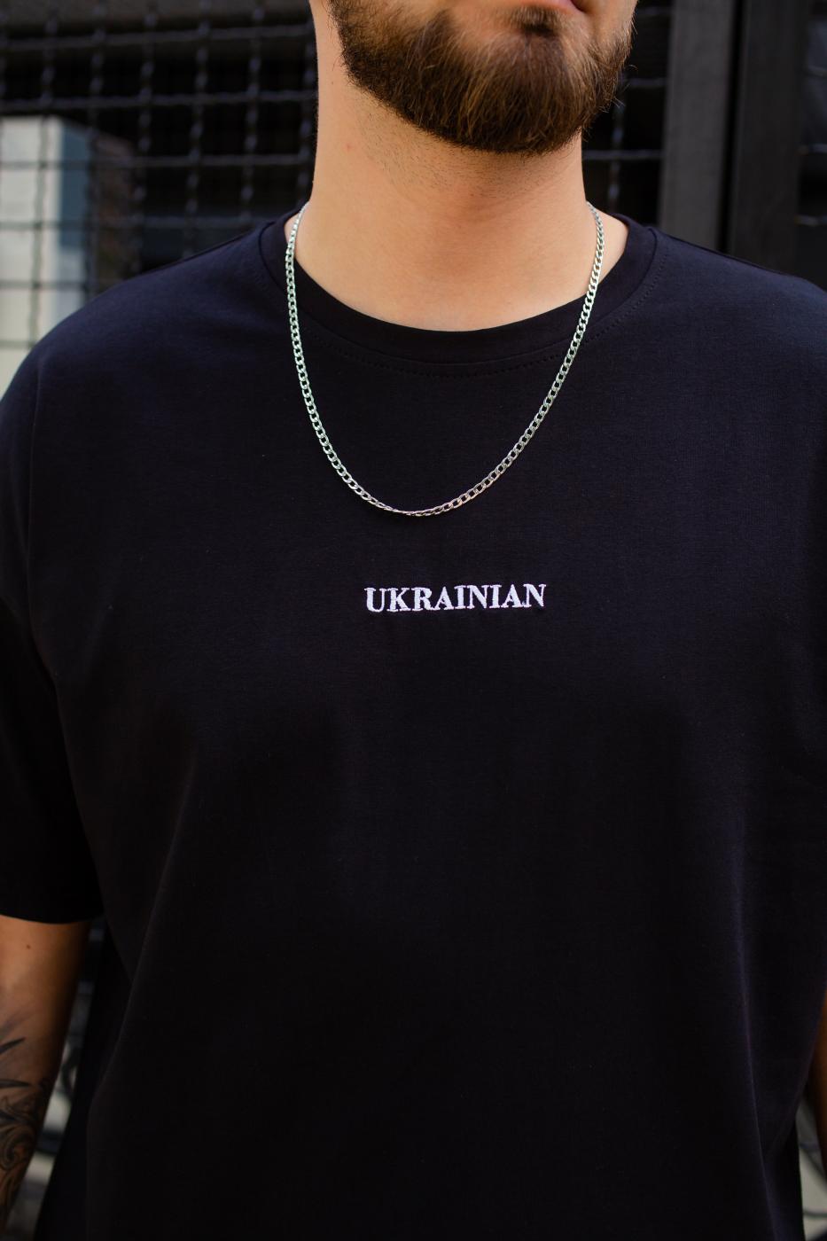 Оверсайз Футболка Without Ukrainian Black Man - Фото 1