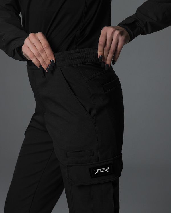 Жіночі брюки карго тактичні BEZET Basic чорний - Фото 1