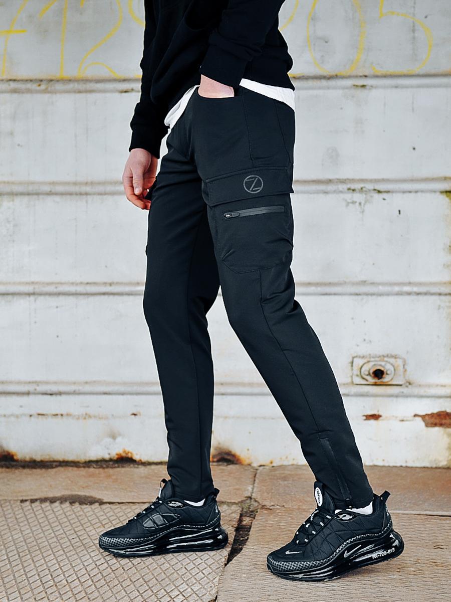 Карго брюки BEZET Comfort dark black'20 - Фото 1
