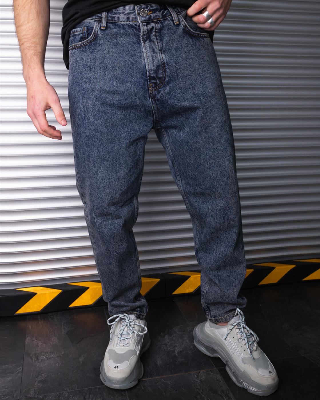 Базові чоловічі джинси BEZET темно-синій - Фото 1