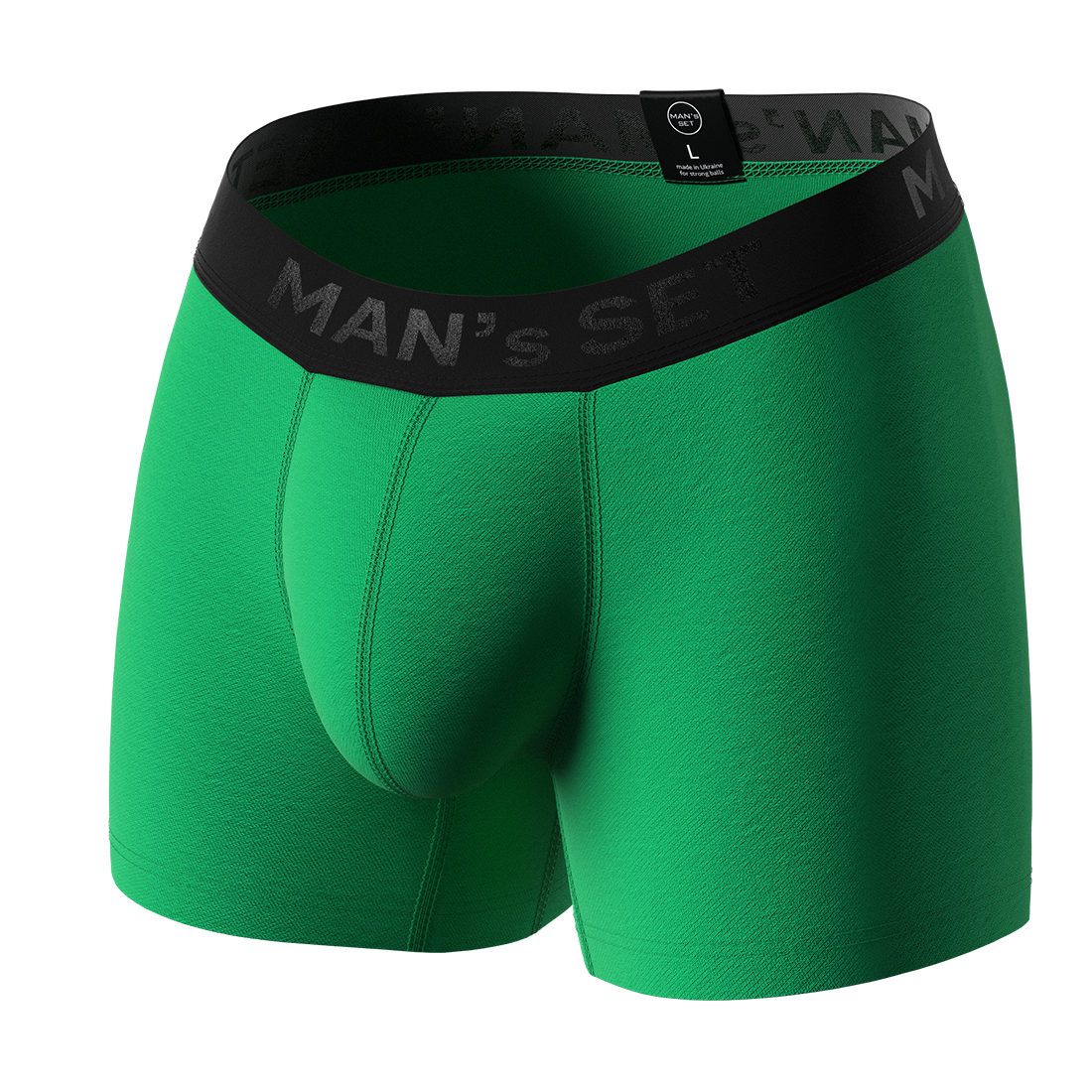 Чоловічі анатомічні боксери, Intimate Low-rise Black Series, зелений MansSet