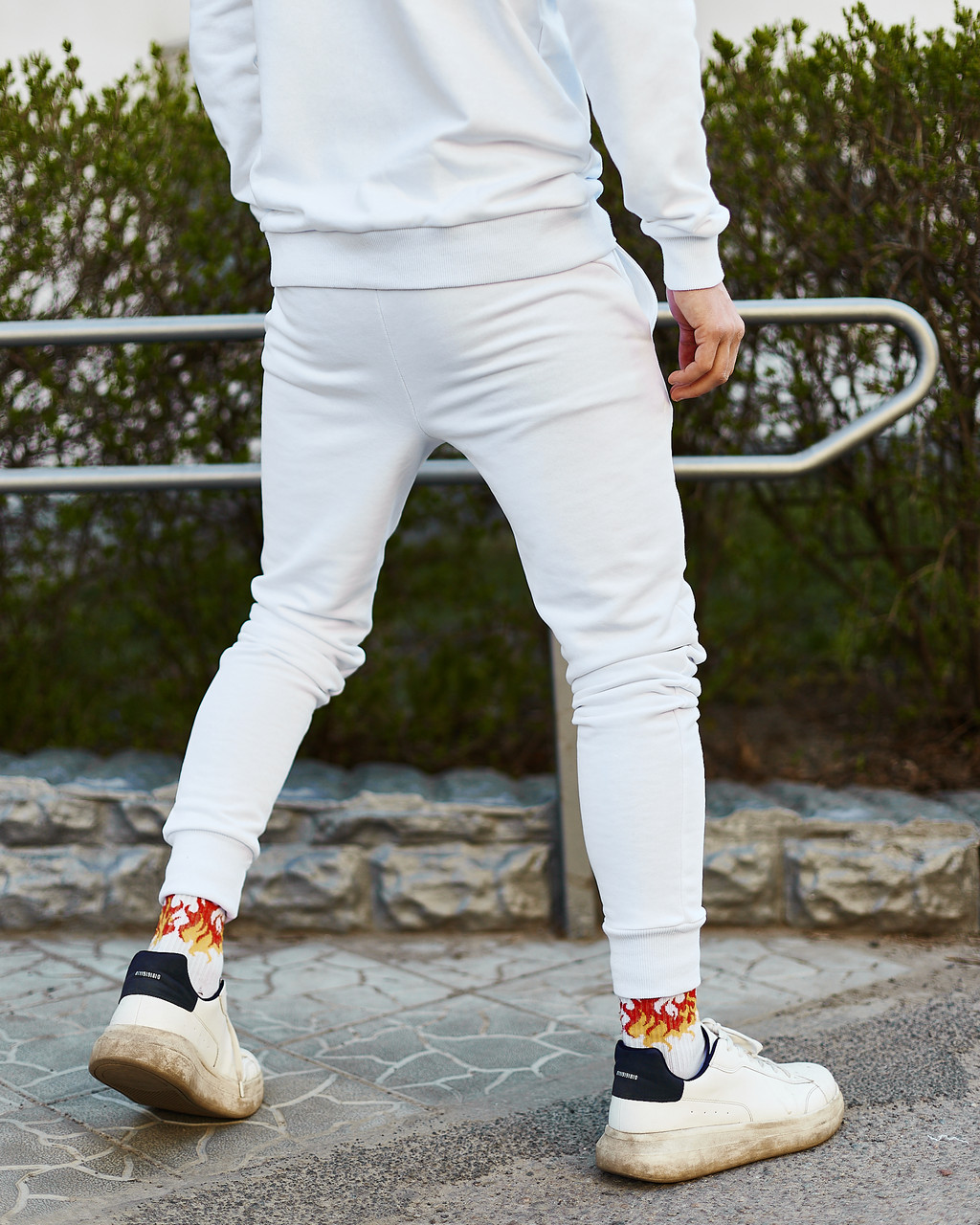Спортивні штани Jog білий Пушка Огонь - Фото 1
