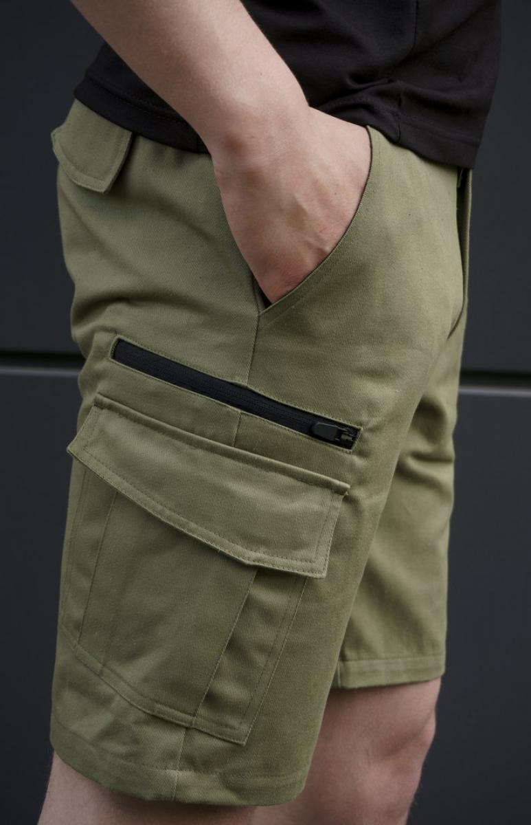 Карго шорты beZet zipp khaki'18 - Фото 1