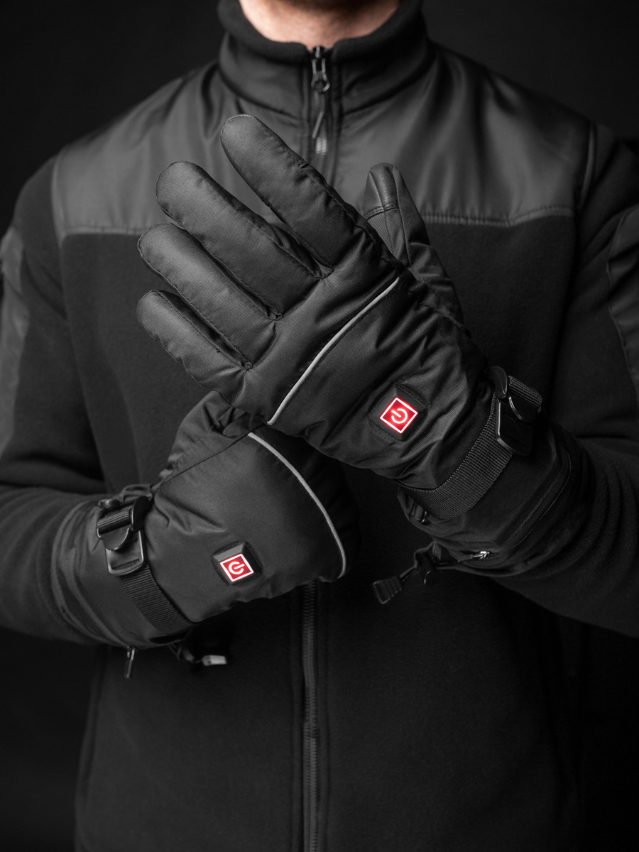 Перчатки тактические с подогревом BEZET черные - Фото 10