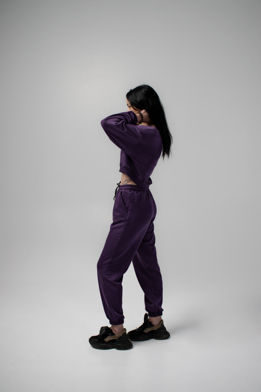 Жіночий спортивний костюм Reload фіолетовий  - Фото 1