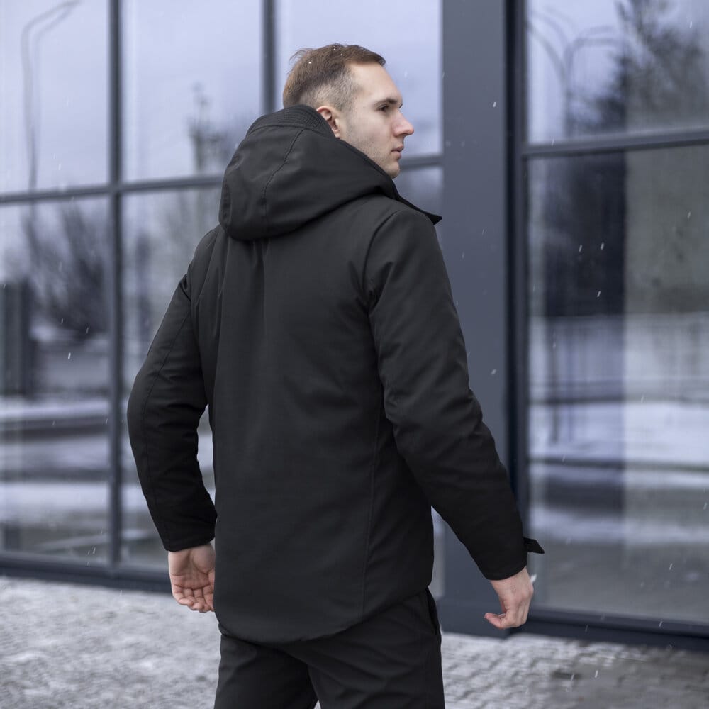 Чоловіча зимова куртка з капюшоном Pobedov Winter Jacket Motive ЗИМА POBEDOV - Фото 1