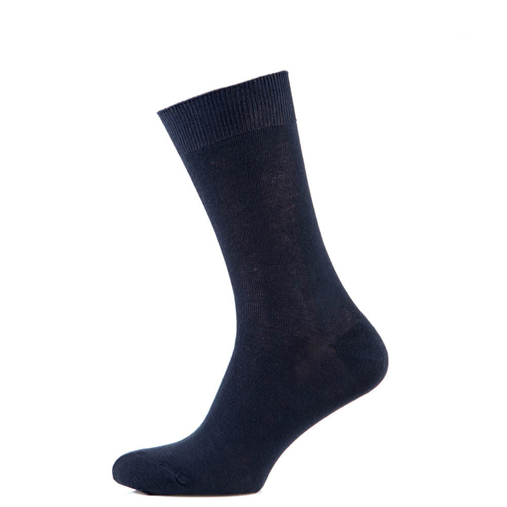 Шкарпетки чоловічі класичні з бавовни, весна/літо, синій MansSet