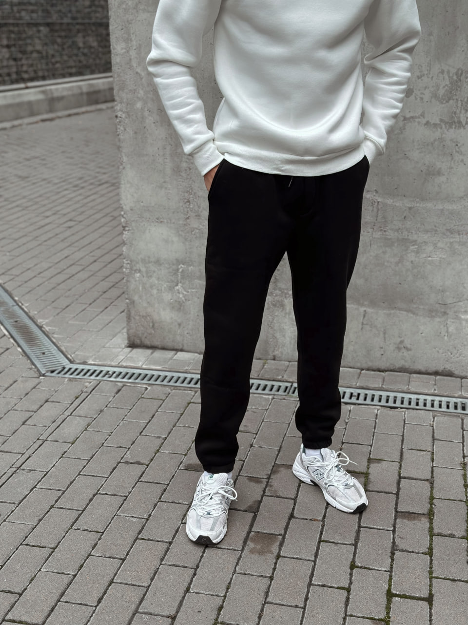 Чоловічі теплі спортивні штани з начосом Reload Cold чорні - Фото 1