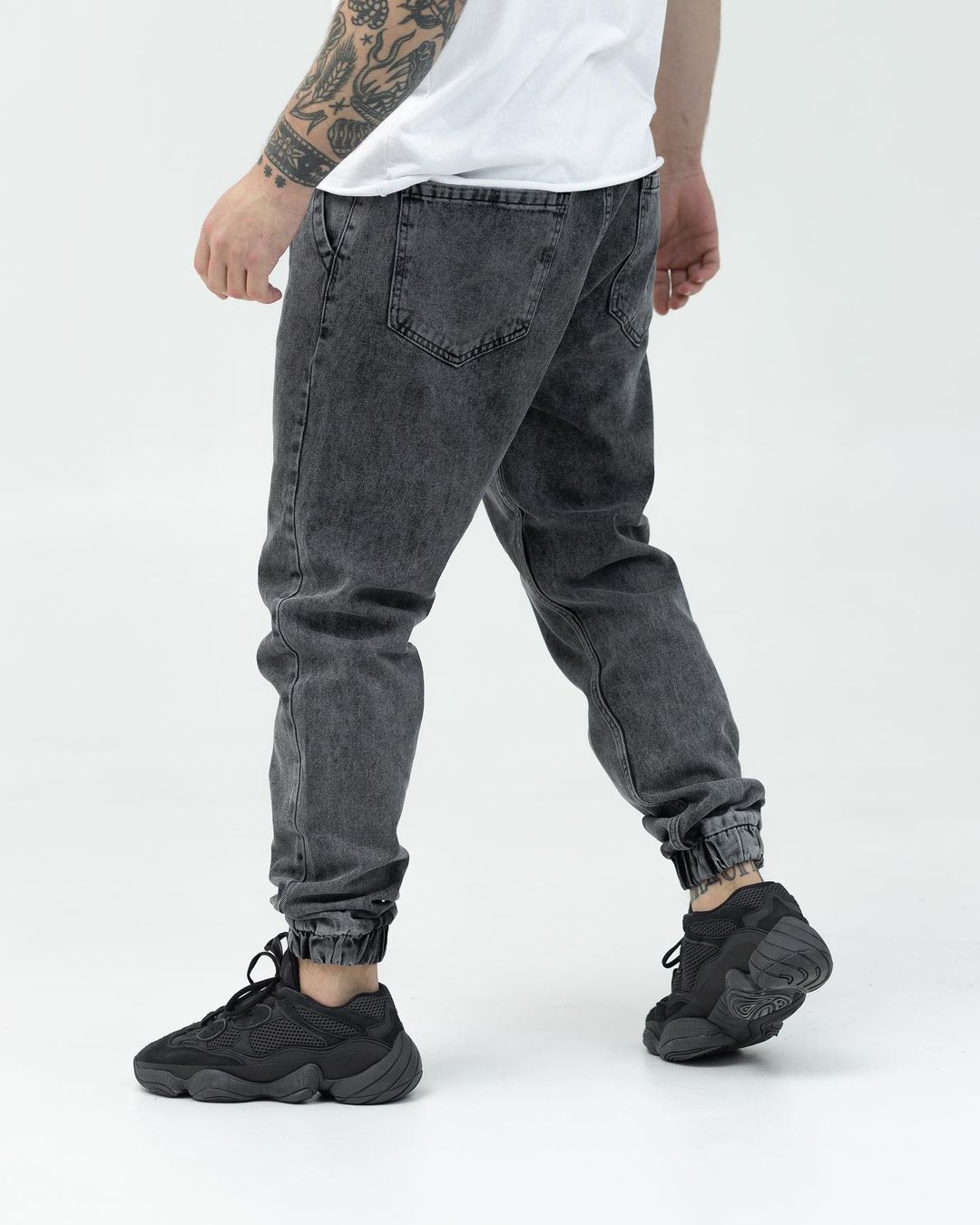 Темно-серые джинсовые джоггеры BEZET молодежные - Фото 1