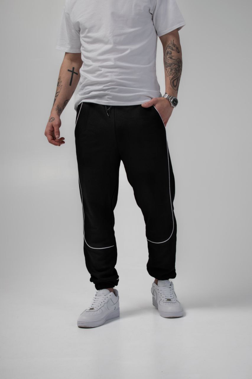 Чоловічі трикотажні спортивні штани Reload Factor чорні  - Фото 1