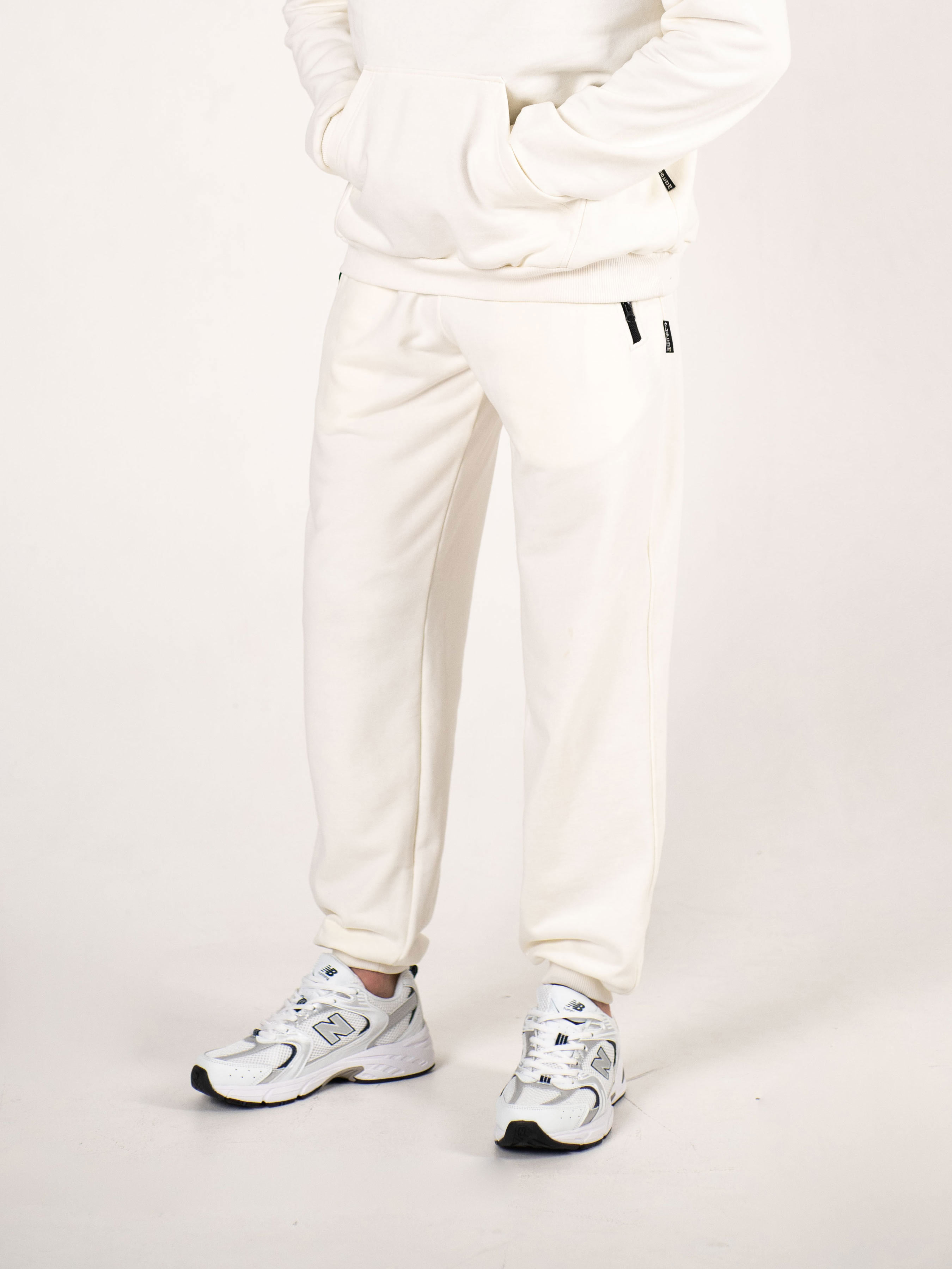 Штани спортивні оверсайз Custom Wear білі - Фото 1