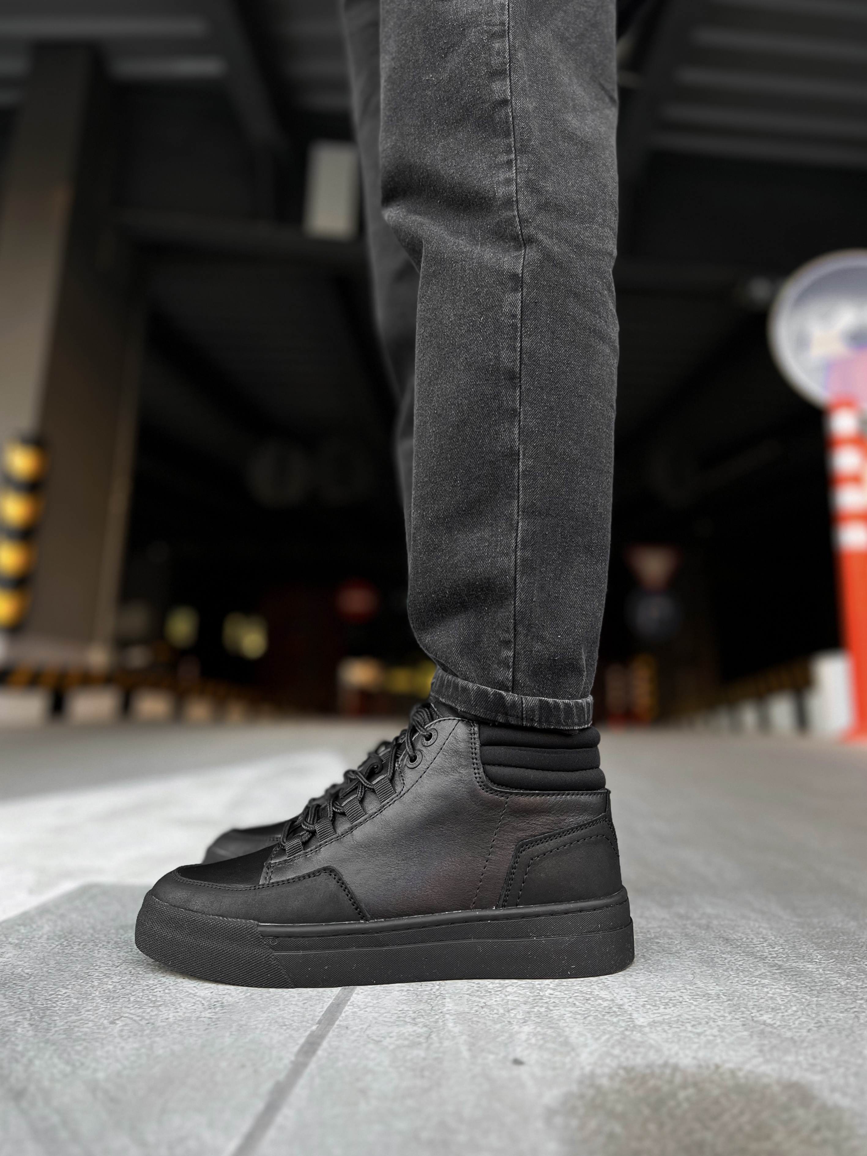Ботинки зимние мужские Reload - Frost, черный кожаные