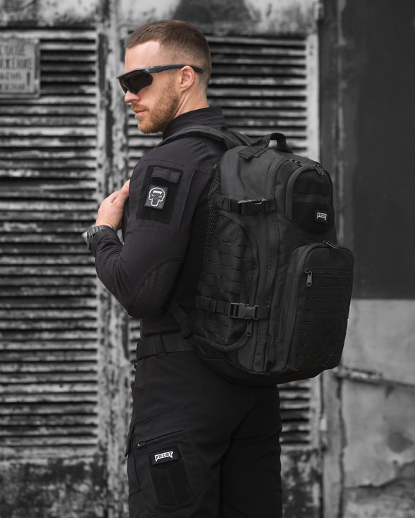 Рюкзак тактический BEZET Soldier черный - Фото 1