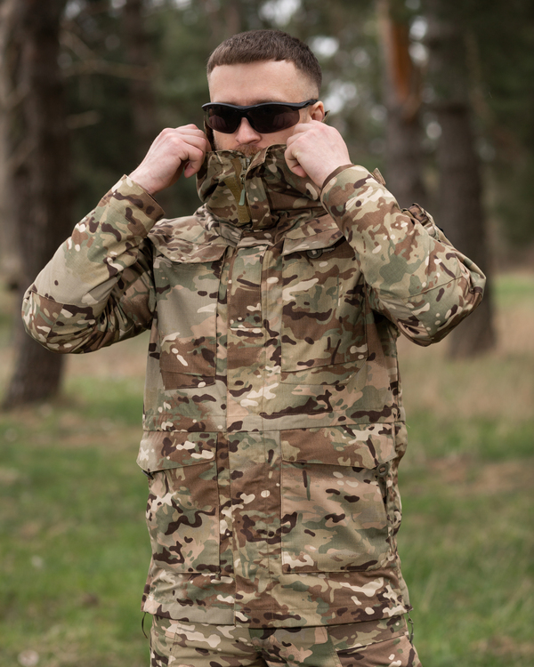 Куртка вітровка тактична BEZET Shadow камуфляжний - Фото 34