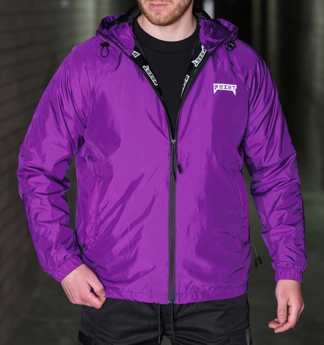 Куртка вітровка BEZET Basic фіолетовий - Фото 9