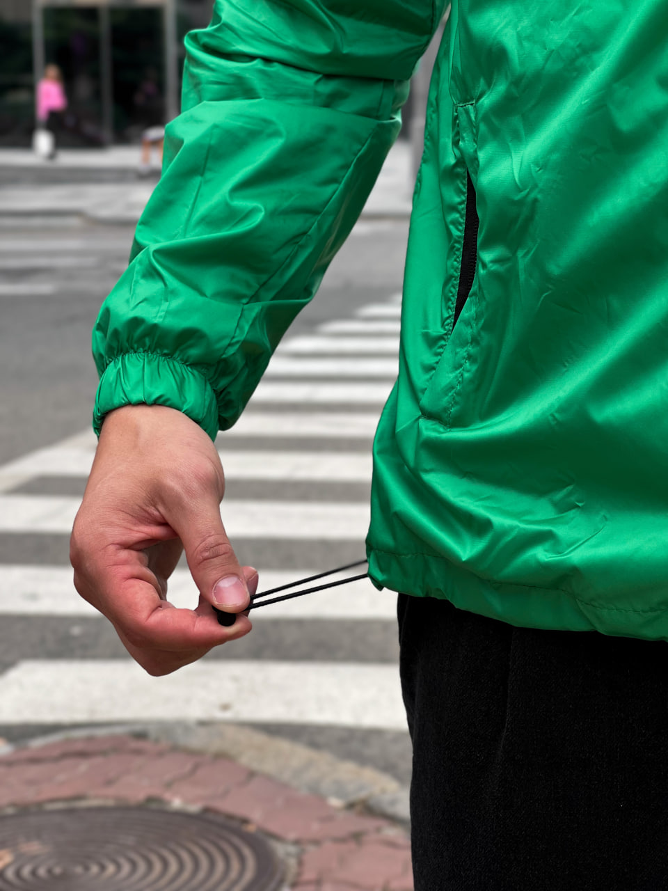 Мужская демисезонная куртка - ветровка Reload Basic зеленая - Фото 1