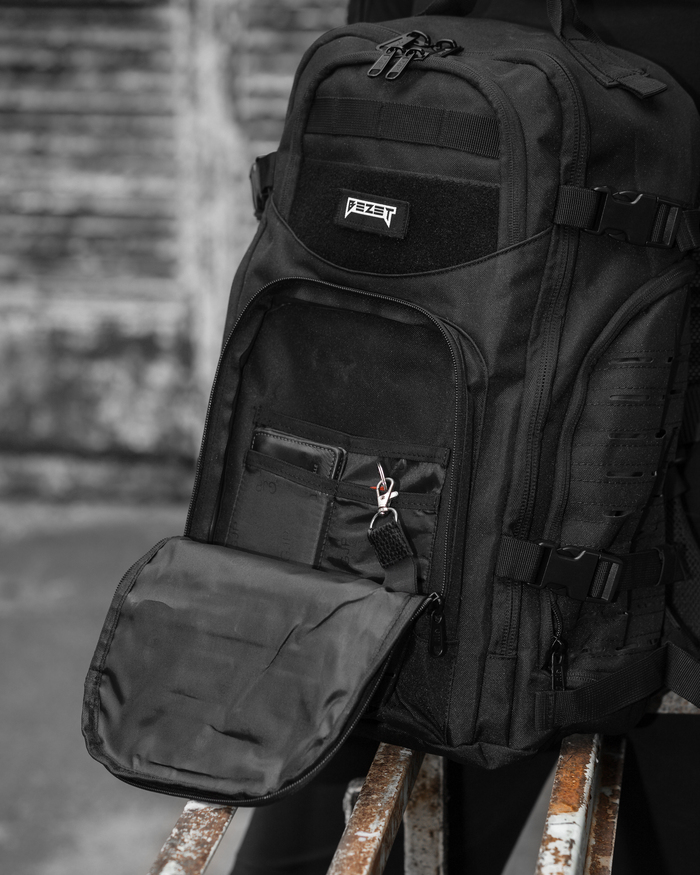 Рюкзак тактический BEZET Soldier черный - Фото 15