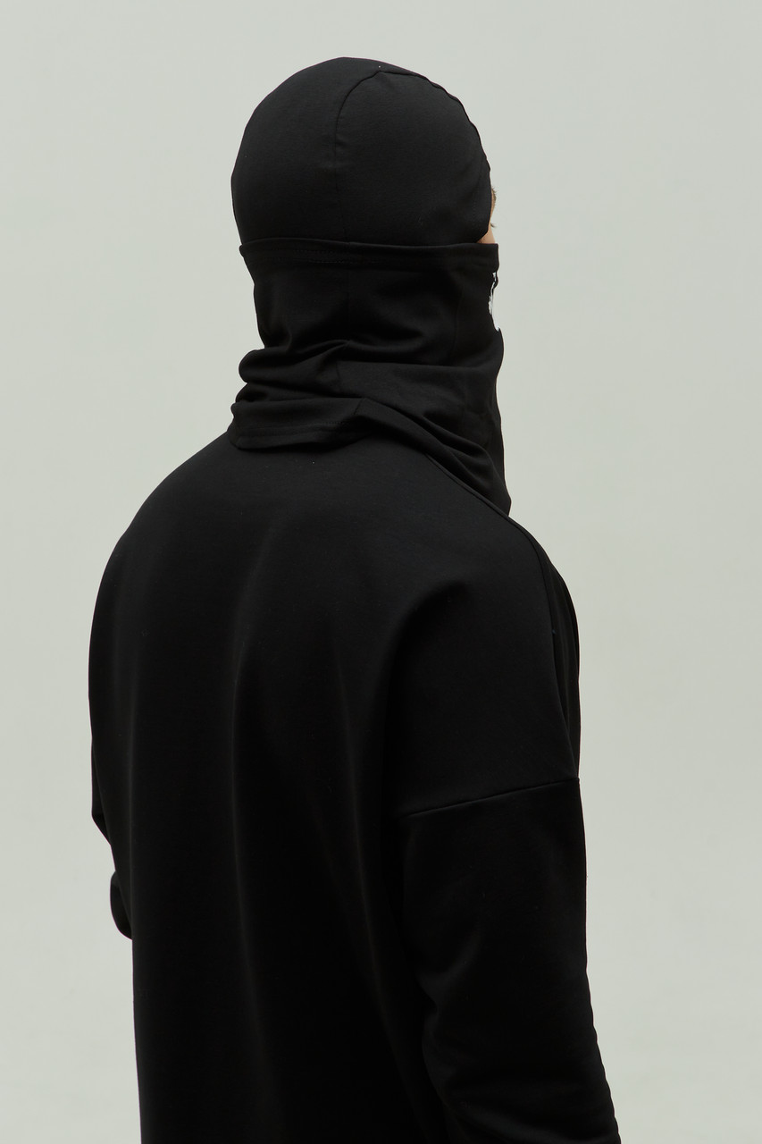 Балаклава Призрак черного цвета с принтом от бренда ТУР TURWEAR - Фото 1