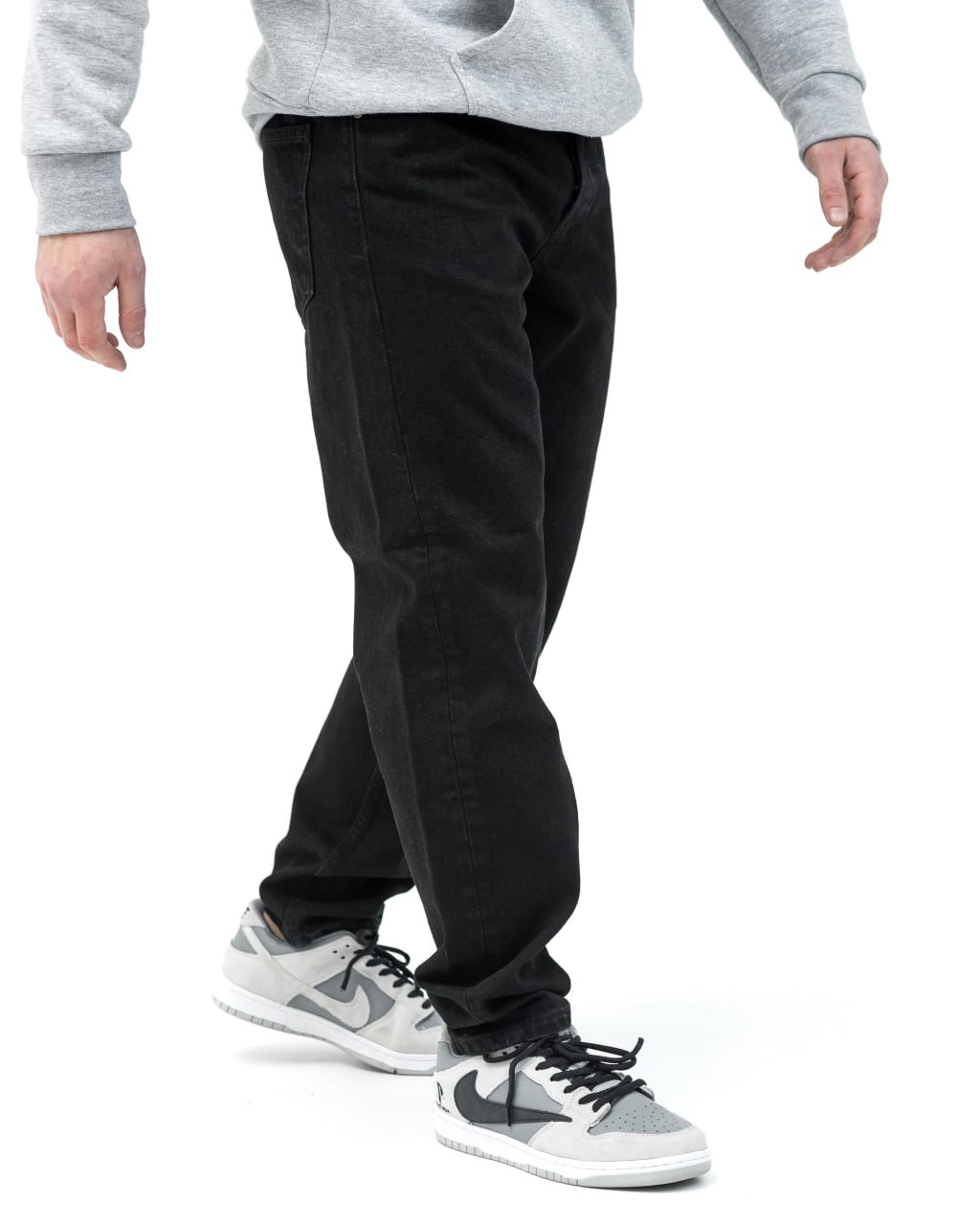 Чорні базові широкі джинси BEZET вищої якості - Фото 1