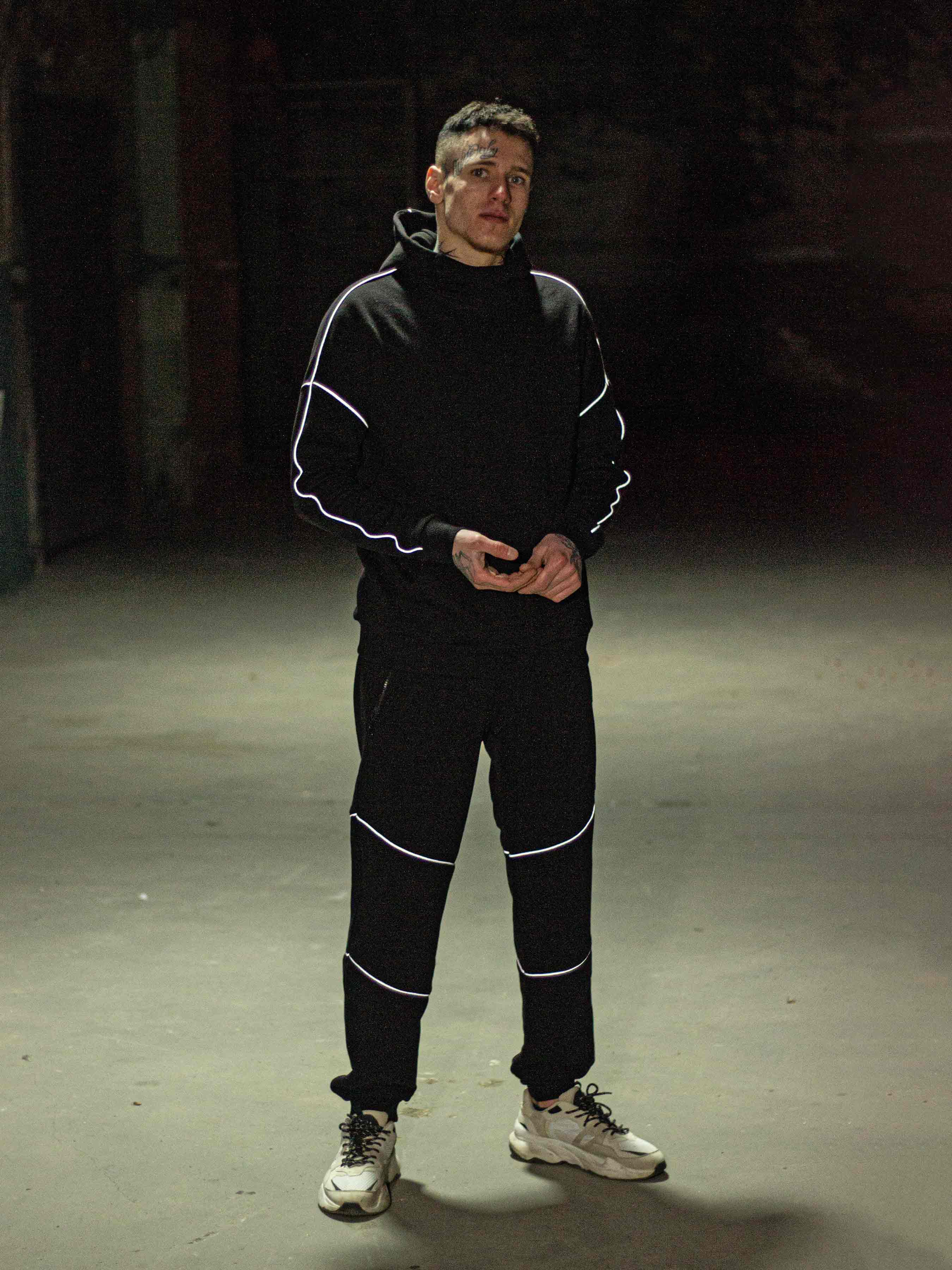 Штани Custom Wear спортивні Neo чорні з рефлективом - Фото 3