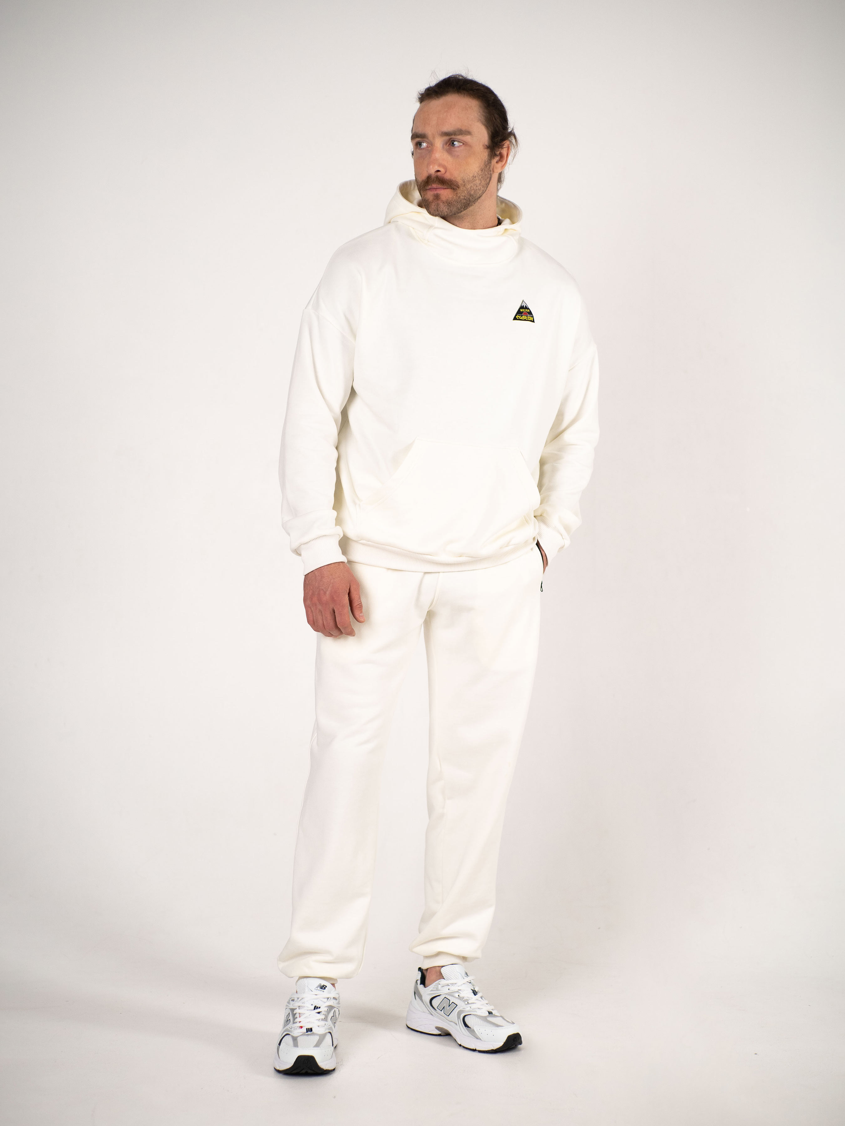 Штаны спортивные оверсайз Custom Wear белые - Фото 1