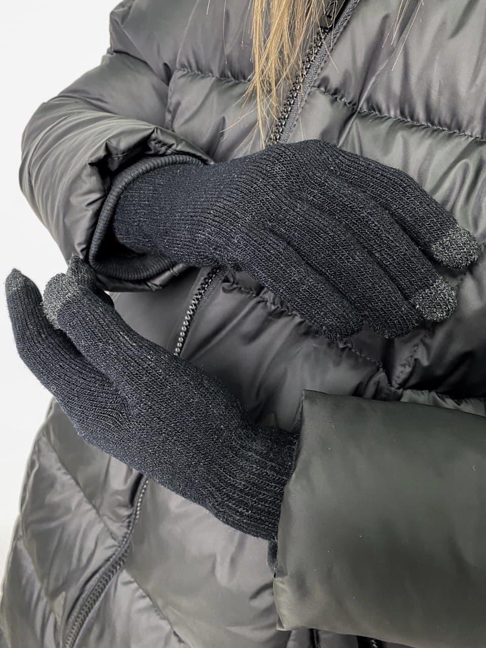 Перчатки Женские Сенсорные черные TURWEAR - Фото 2
