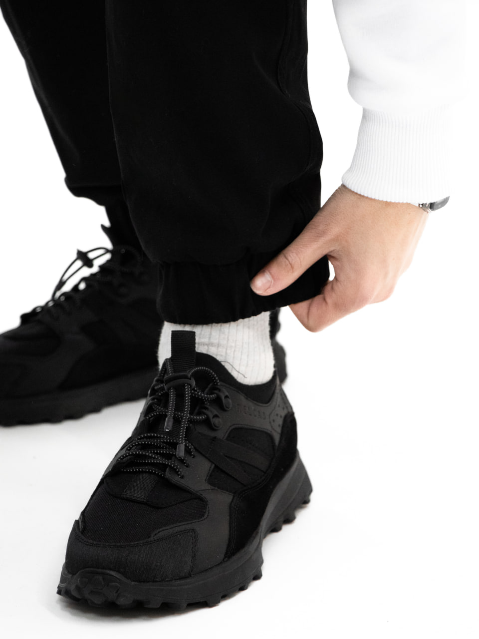 Мужские карго штаны Reload G-Point черный / Штаны карго с кармаными - Фото 10