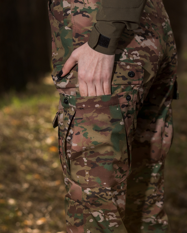 Жіночі брюки карго тактичні BEZET Воїн камуфляж - Фото 2