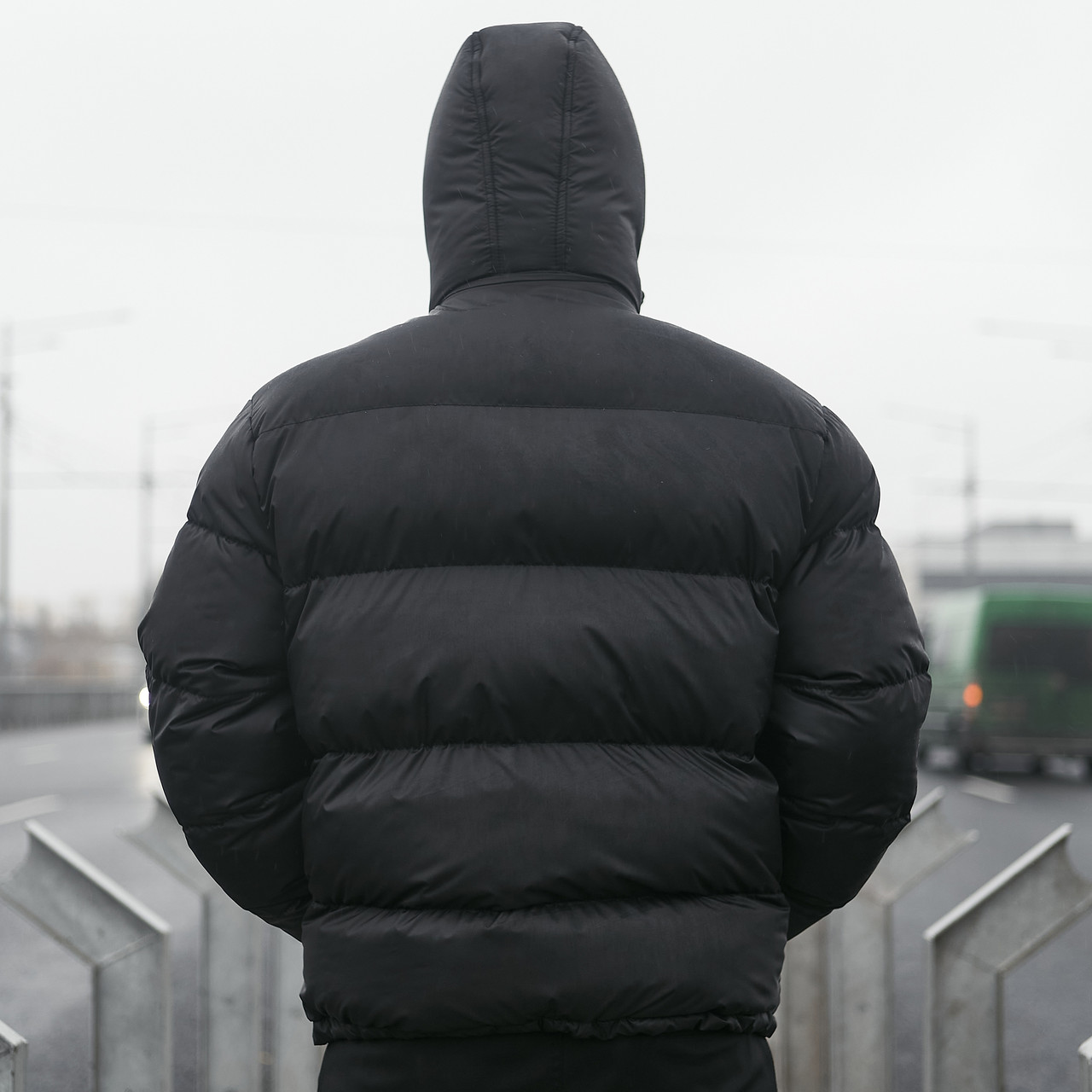 Зимняя мужская куртка Homie черная Пушка Огонь - Фото 7