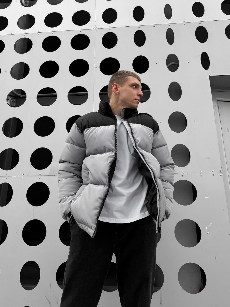 Мужская зимняя куртка-пуховик Reload Simple серый - Фото 2