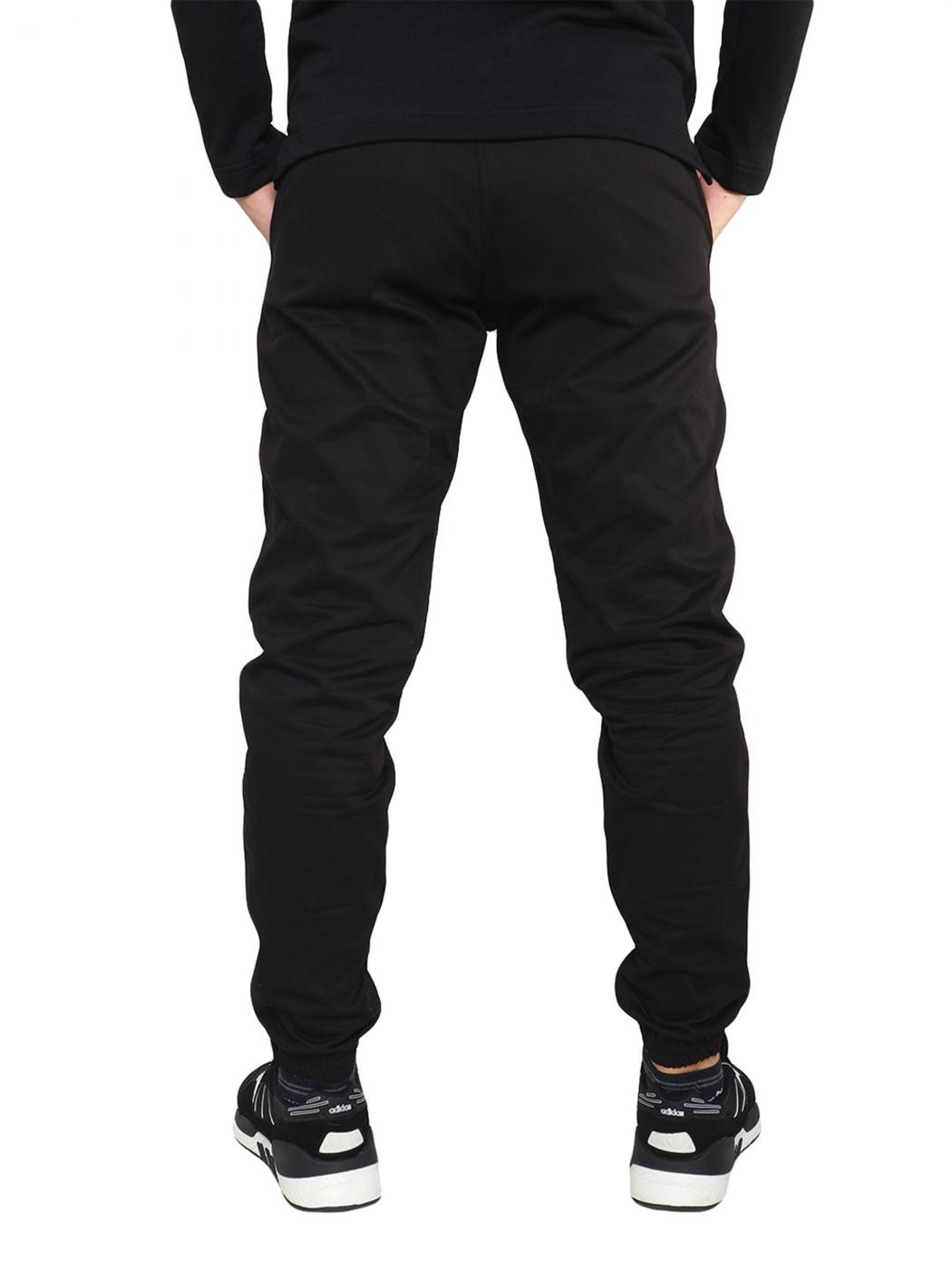 Штани Custom Wear джогери на флісі чорні  - Фото 1