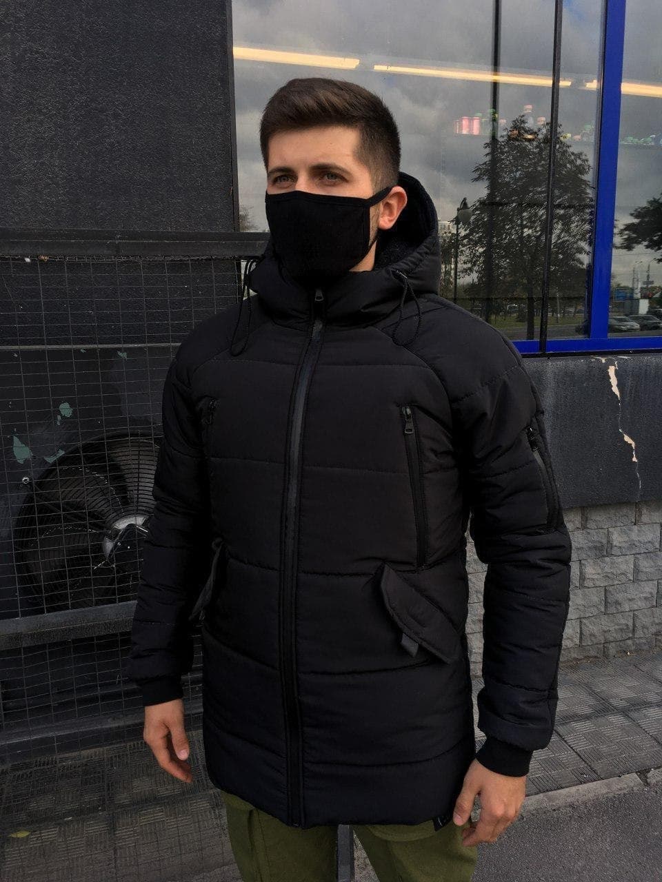 Чоловіча зимова куртка Stark чорна тепла - Фото 1