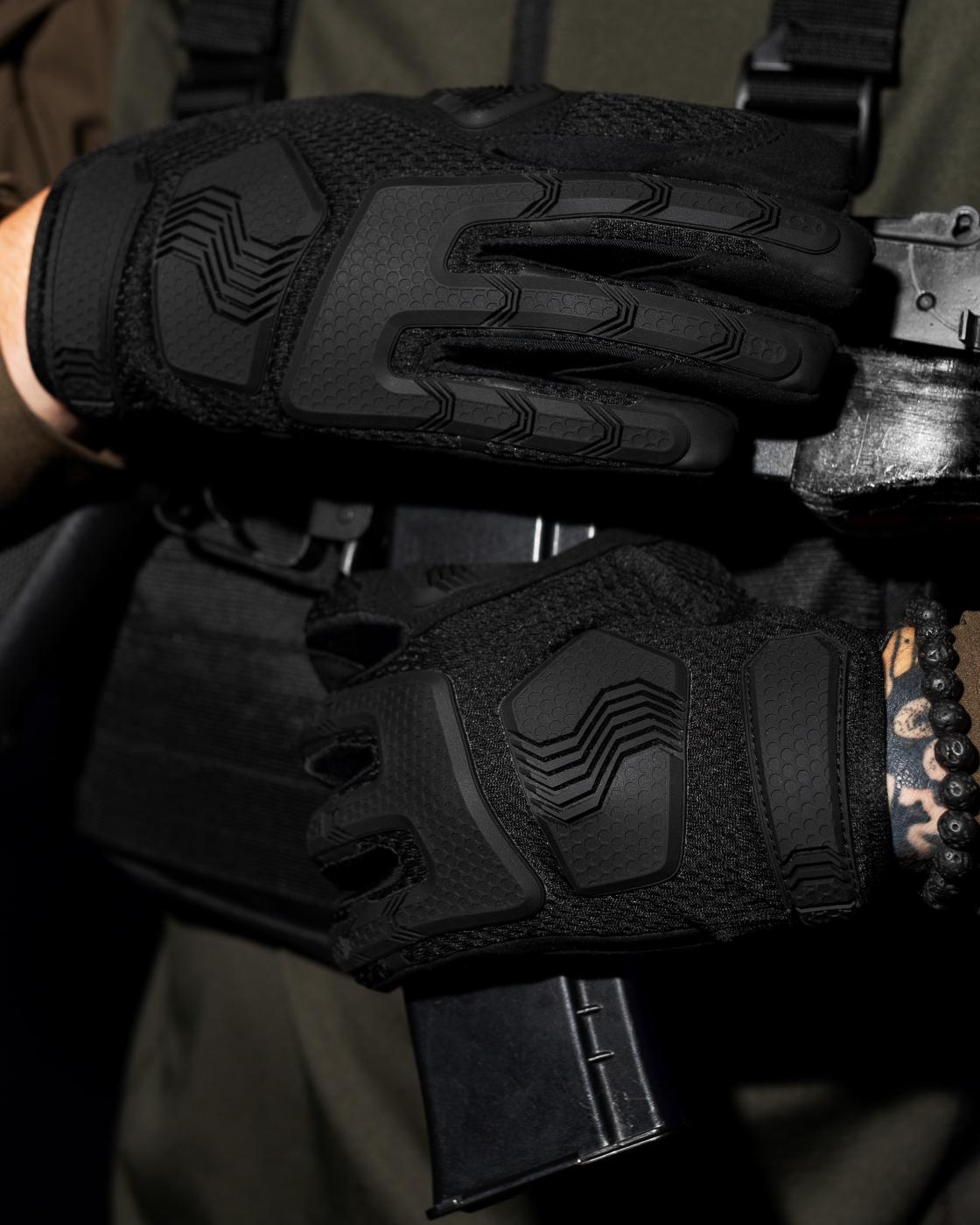 Перчатки тактические BEZET Protective черный - Фото 16