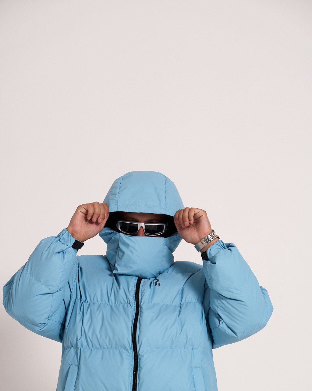 Зимова чоловіча куртка OGONPUSHKA Homie 3.0 блакитна OGONPUSHKA - Фото 1