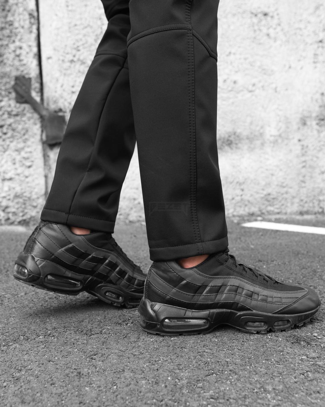 Зимові брюки карго тактичні Softshell BEZET Ешелон чорні - Фото 1
