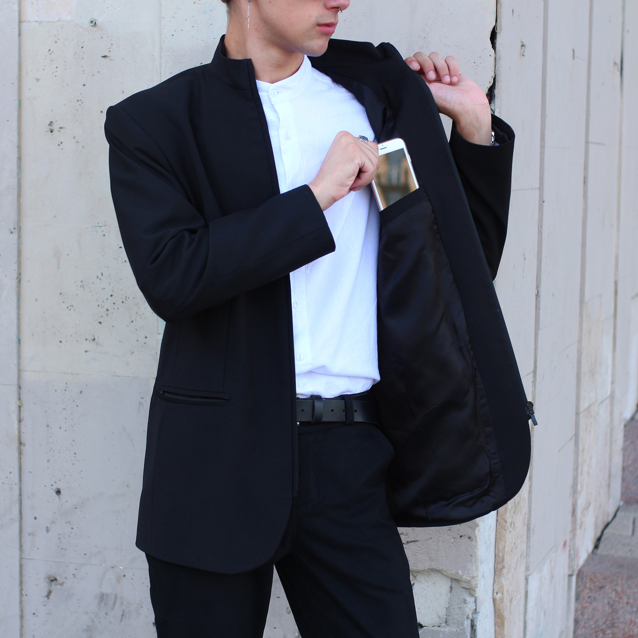 Пиджак черный мужской бренд ТУР модель  Вектор (Vector) TURWEAR - Фото 1