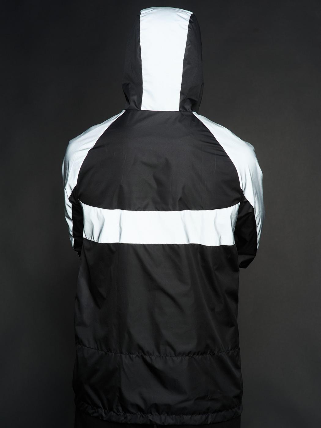 Вітрівка чоловіча Athletic чорна/рефлективна Custom Wear  - Фото 1