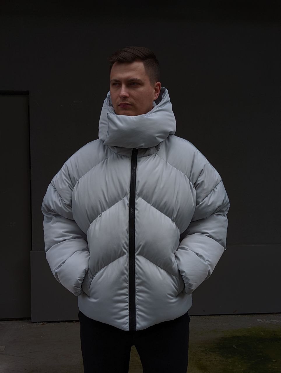 Чоловіча зимова куртка-пуховик Reload Quadro чорна Vidlik