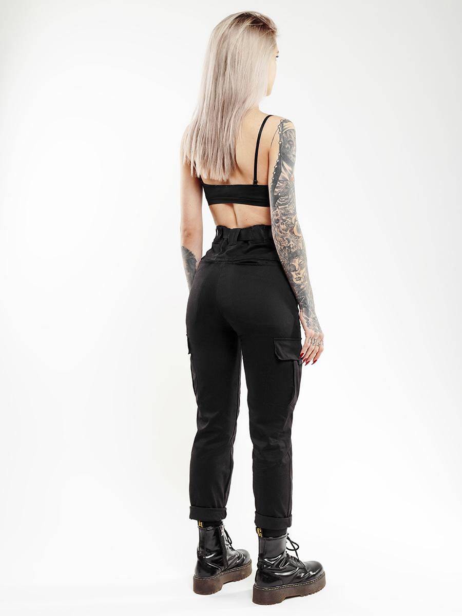Карго брюки жіночі BEZET Xena black'20 - Фото 1