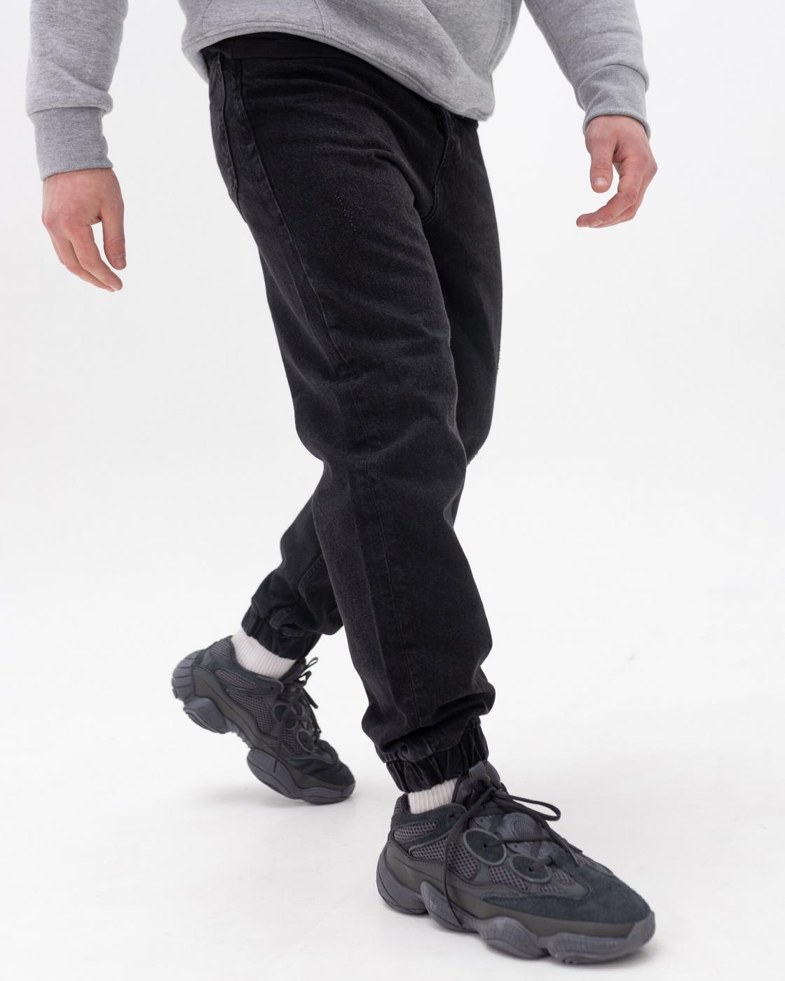 Молодіжні чорні джинсові джогери BEZET - Фото 1