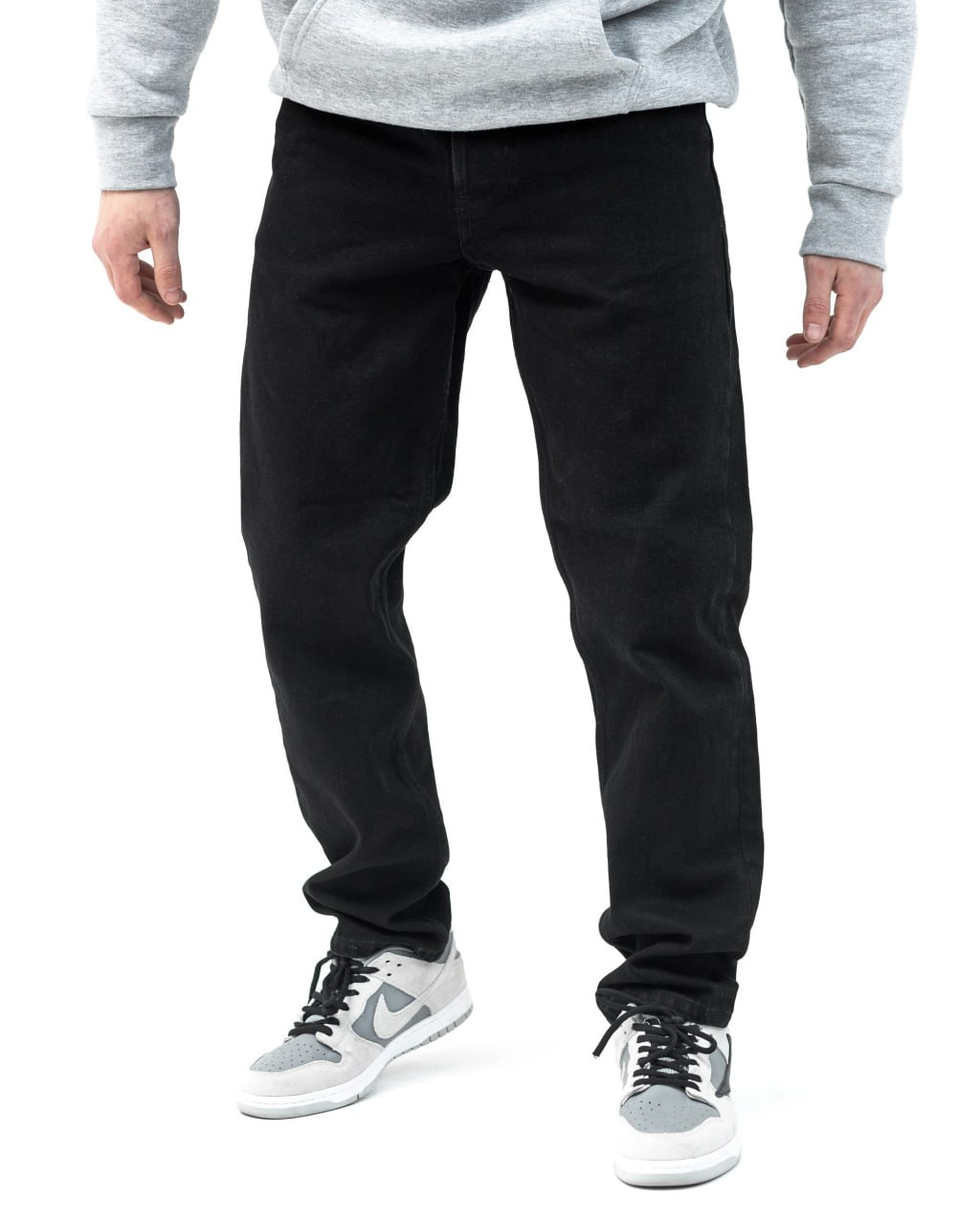 Чорні базові широкі джинси BEZET вищої якості - Фото 2